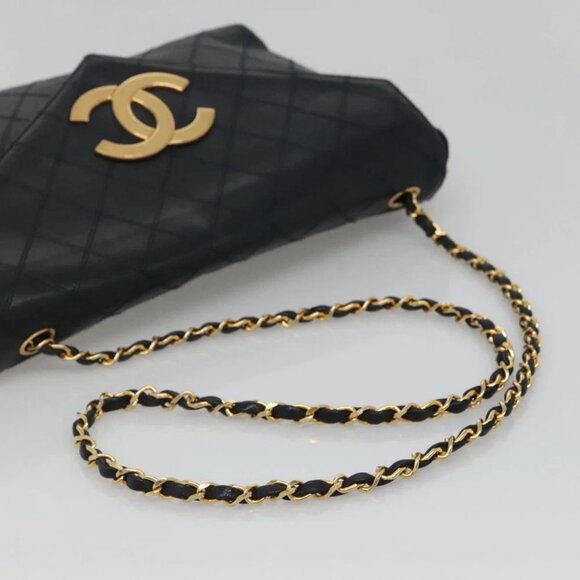 CHANEL Bicolore Deca Coco Chain Shoulder Bag Lamb Skin - Picture 7 of 14